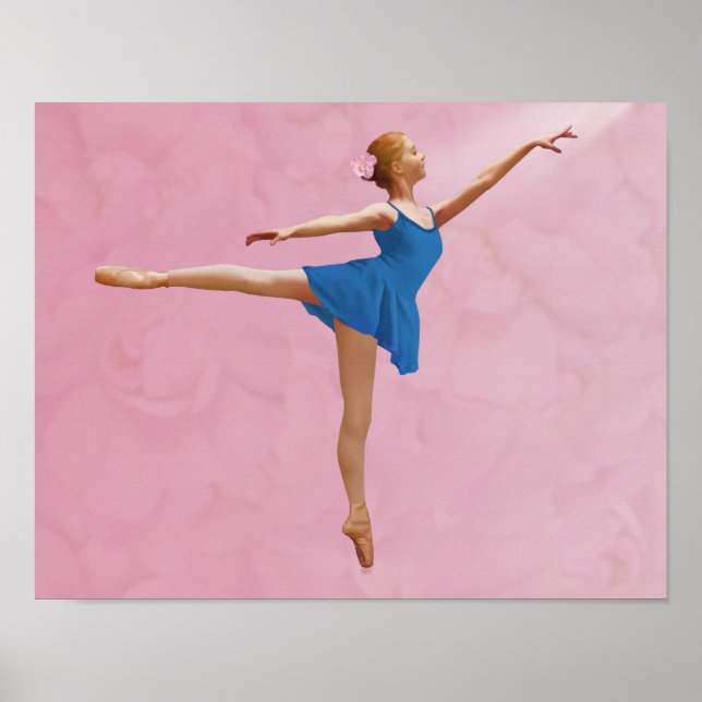 Ballerina med Ro i Arabesque Poster (Framsidan)