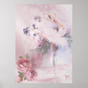 Ballerina med Ro och Violes Poster