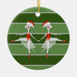 Ballerina Mice Twillingar jul Speciell Julgransprydnad Keramik