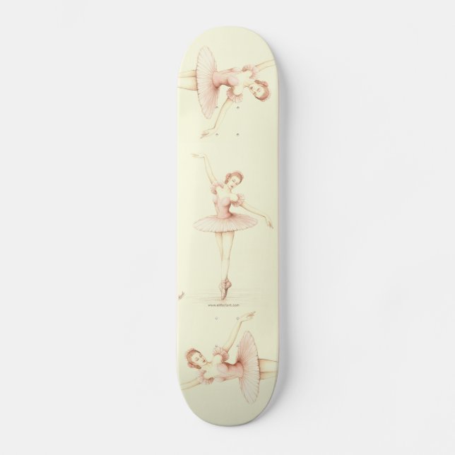 Ballerina Mini Skateboard Bräda 18,7 Cm (Framsida)