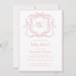 Ballerina Monogram Grandmillennial Barnrumsfirande