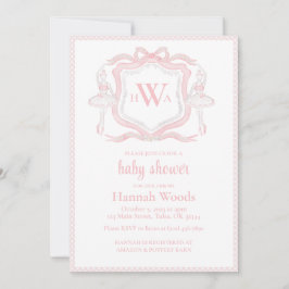 Ballerina Monogram Grandmillennial Barnrumsfirande