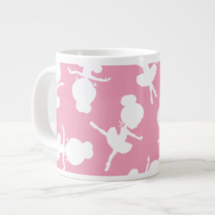 Ballerina Mönster, Ballet Girls, Ballet Dance Jumbo Mugg