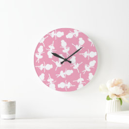 Ballerina Mönster, Ballet Girls, Ballet Dance Stor Klocka