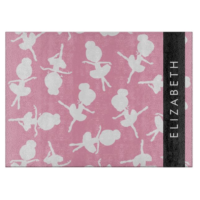 Ballerina Mönster, Ballet Girls, Dance, ditt namn (Framsidan)