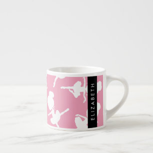 Ballerina Mönster, Ballet Girls, Dance, ditt namn Espressomugg