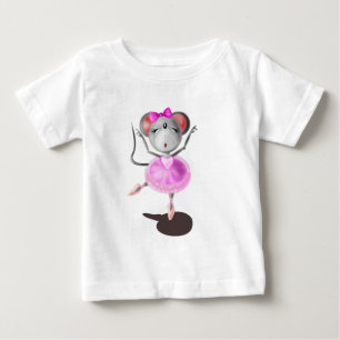 Ballerina Mouse Funny Baby T-Shirt Ballet Dancer