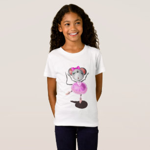 Ballerina Mouse Funny T-Shirt Lycklig Ballet Dance