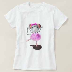 Ballerina Mouse T-Shirt Lycklig Ballet Dancer