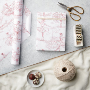 Ballerina Moves Mönster Rosa ID738 Presentpapper