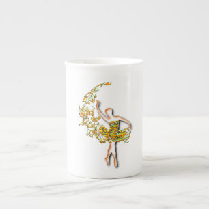 Ballerina Mugg - Fire Ballet Dancer Girl Art Desig Benporslin Mugg