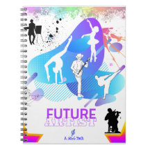 Ballerina Musician Martial Artist Spiral Notebook