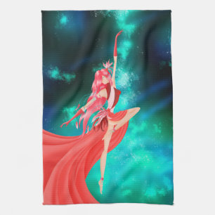 Ballerina Natt Himmel Kökshandduk