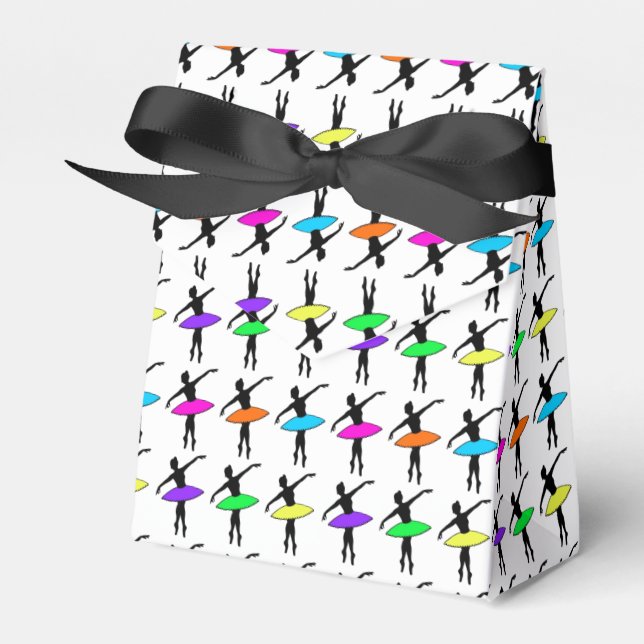 Ballerina Neon Ballet Dancers Dance Födelsedagsfes Presentaskar (Framsidan Sidan)