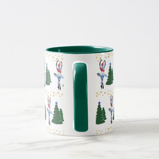 Ballerina New Year Black 325 ml Ringer Combo Mugg (Handtag)