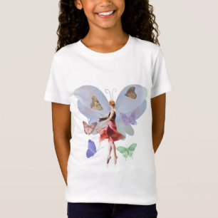 Ballerina och fjärilar t shirt