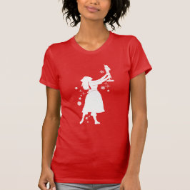 Ballerina och nötknäppare på jul t shirt