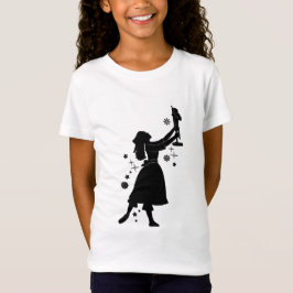 Ballerina och nötknäppare på jul tee shirt