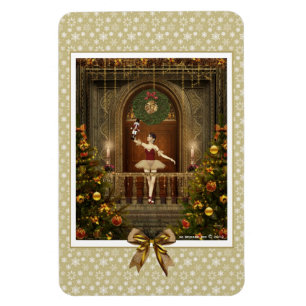 Ballerina och Nutcracker Flexi Magnet