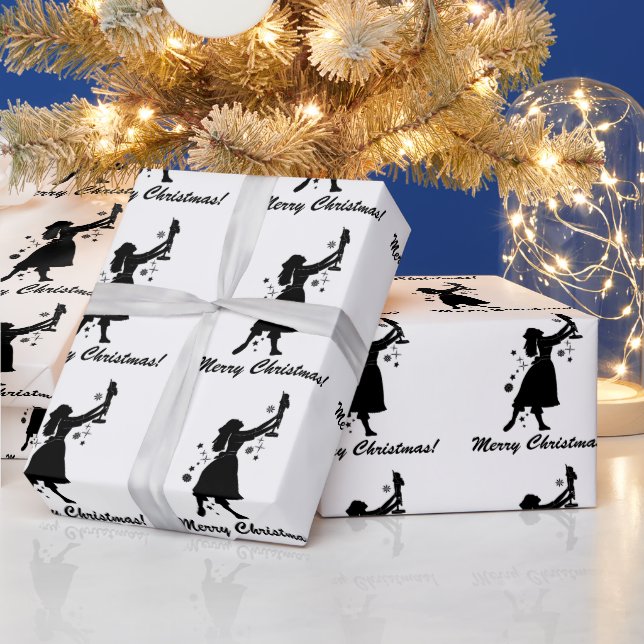 Ballerina och Nutcracker God jul Wrapping  Presentpapper (Helgdagar)