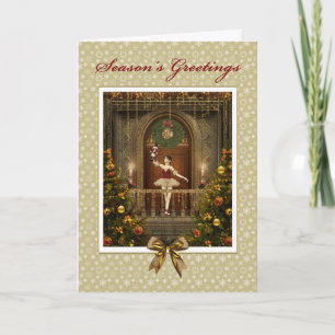 Ballerina och Nutcracker Season Greetings Card Helgkort