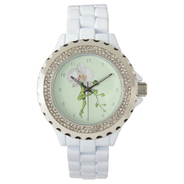 Ballerina Orchid Ballet Dancer Watch Gift Armbandsur (Framsida)