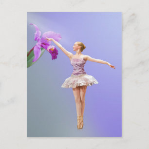 Ballerina, Orchid på vykort för Lila