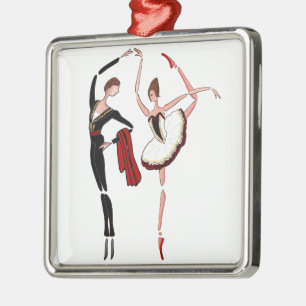 BALLERINA ORNAMEN FÖR UNIVERSITETSLÄRAREQUIXOTE JULGRANSPRYDNAD METALL
