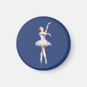 Ballerina på den Pointe anpassadet Magnet