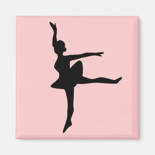 Ballerina på rodnad magnet