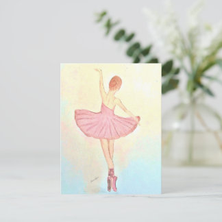 Ballerina Painting Greeting Card Anpassa det