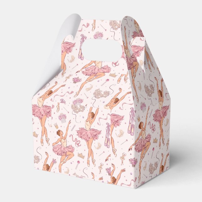 Ballerina Party favors - Födelsedag - Söt 16 Presentaskar (Framsidan Sidan)