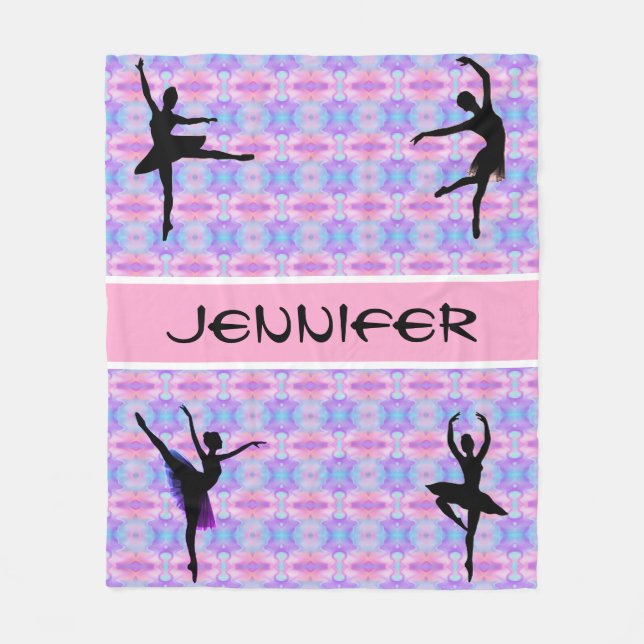 Ballerina Pastel Dance Fleece Blanket (Framsidan)