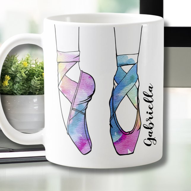 Ballerina Personlig Ballet Kaffemugg (Skapare uppladdad)
