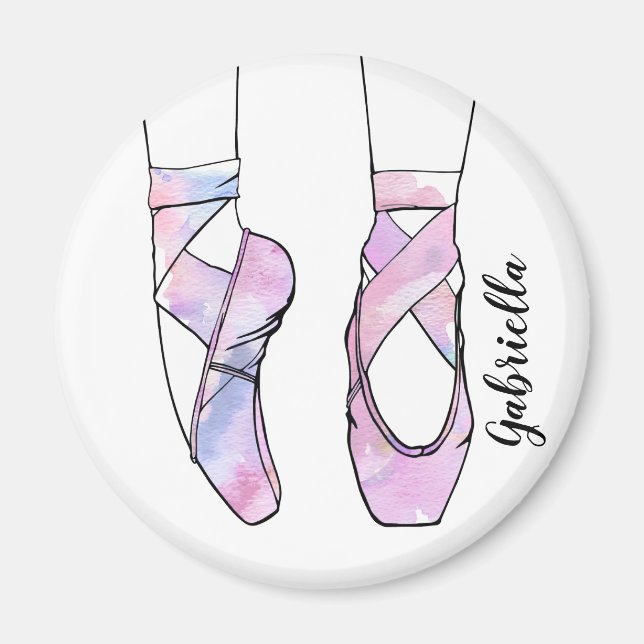 Ballerina Personlig Ballet Magnet (Framsidan)