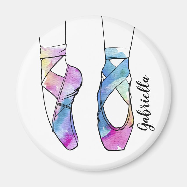 Ballerina Personlig Ballet Magnet (Framsidan)