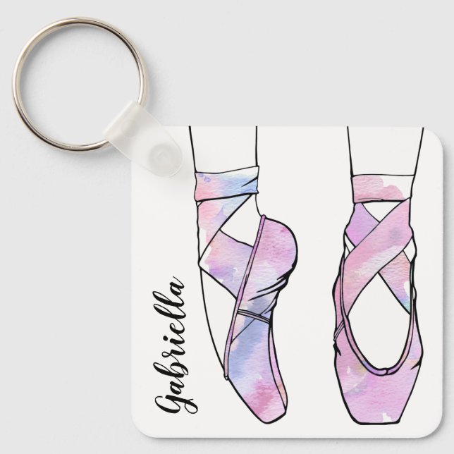 Ballerina Personlig Ballet Nyckelring (Framsida)