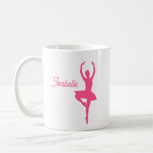 "Ballerina" Personlig mugg (rosa)