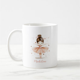 Ballerina Personlig Namn Girly Kaffemugg
