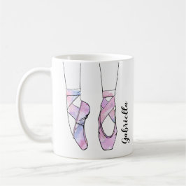 Ballerina Personlig Rosa Ballet Kaffemugg