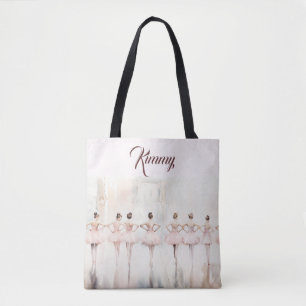 Ballerina Personlig Tote Bag Tygkasse