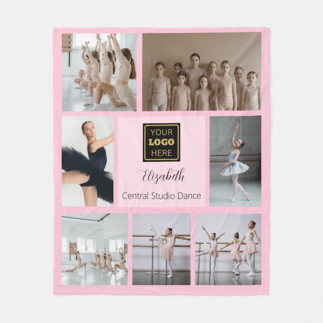 Ballerina Photo Collage Fleecefilt (Framsidan)