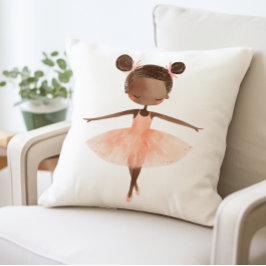 Ballerina Pillow med Ballet Dancer Print Kudde