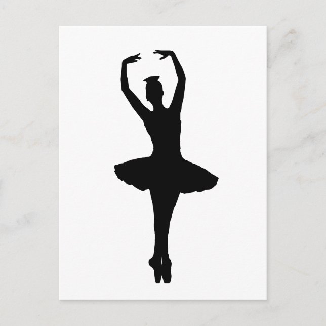 BALLERINA PIROUETTE EN POINTE (Ballet Dancer) ~ Vykort (Framsida)