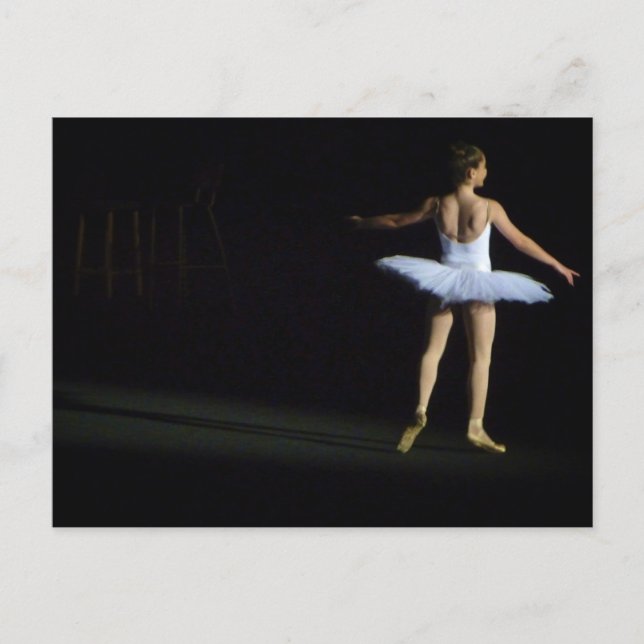 Ballerina Postcard - liggande Vykort (Framsida)