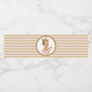 Ballerina Princess Baby Shower Vattenflaska Labels Vattenflaskor Etikett