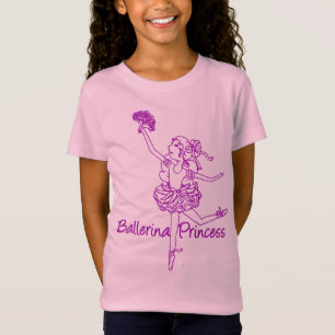 Ballerina Princess rosa disposition t-shirt