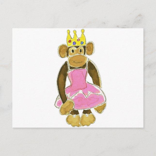 Ballerina Prinsessa Apa Vykort (Framsida)