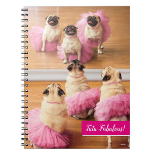 Ballerina Pugs i Tutus Anteckningsbok