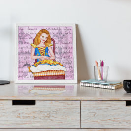 Ballerina Quiet Spirit Scripture Poster